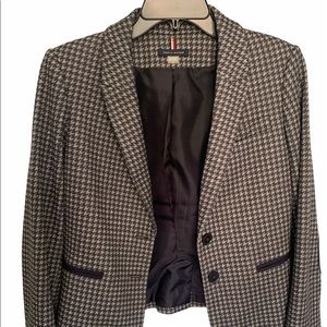 Tommy Hilfiger single-breasted houndstooth blazer